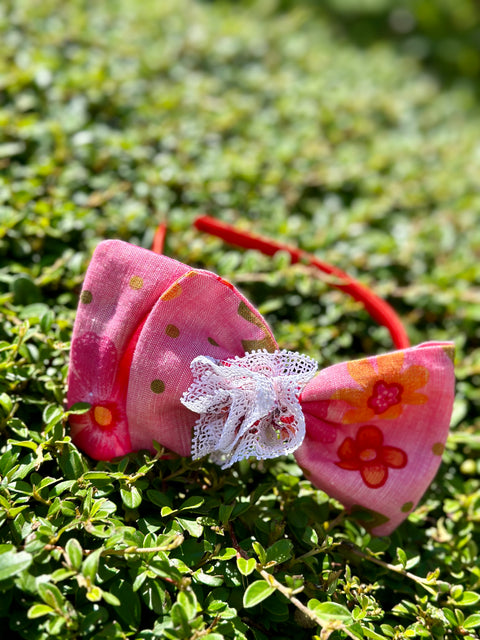 Fiore di Campo Детска флорална рокля от лен и памук