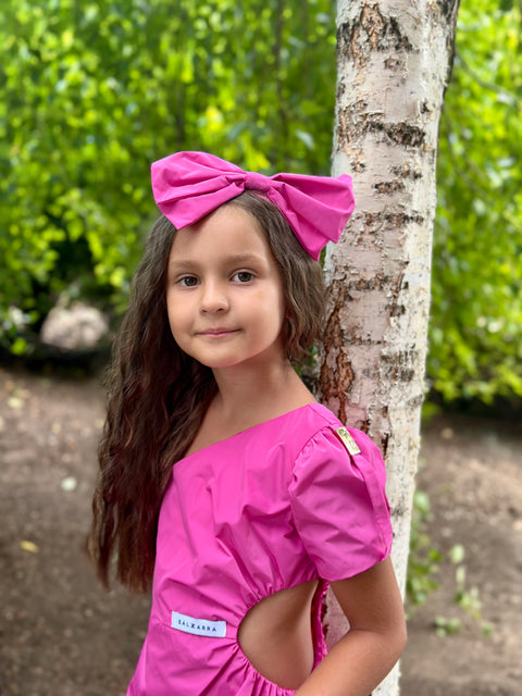 Fucsia Glow Bow Аксесоар за коса