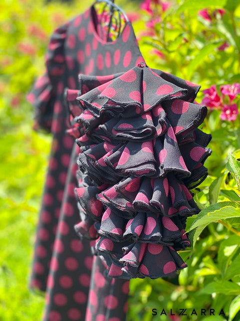 Rosetta Dots Elegant children's polka dot chiffon dress