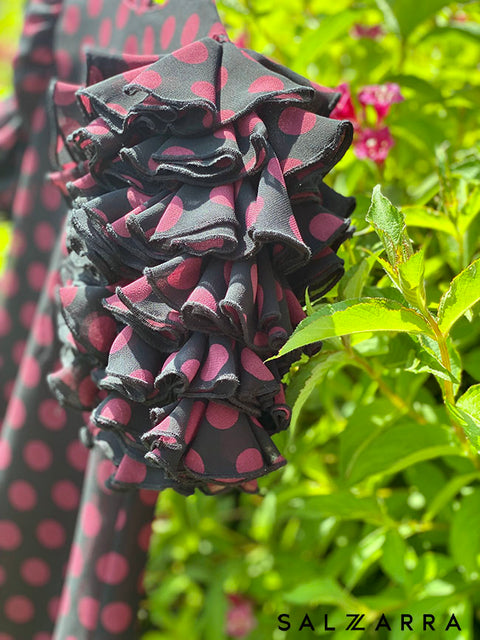 Rosetta Dots Elegant children's polka dot chiffon dress