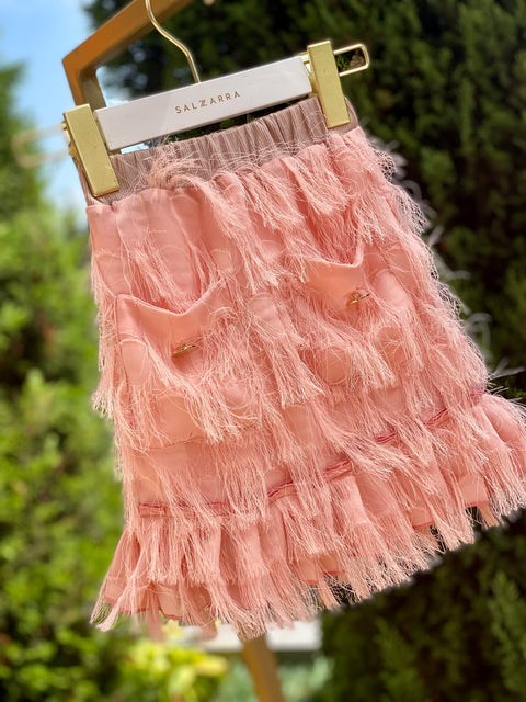 Sunset Kiss Детска пола в цвят праскова