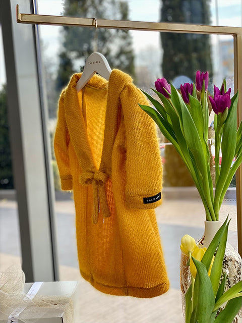 Golden Tale Tunic Dress in Mustard