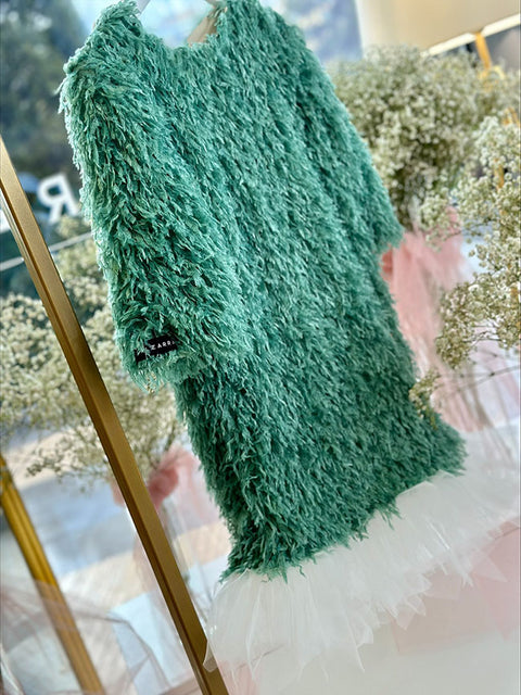 Edera Children's dress feathers and tulle