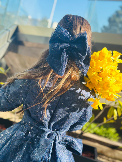 Blue Stardust Bow Аксесоар за коса