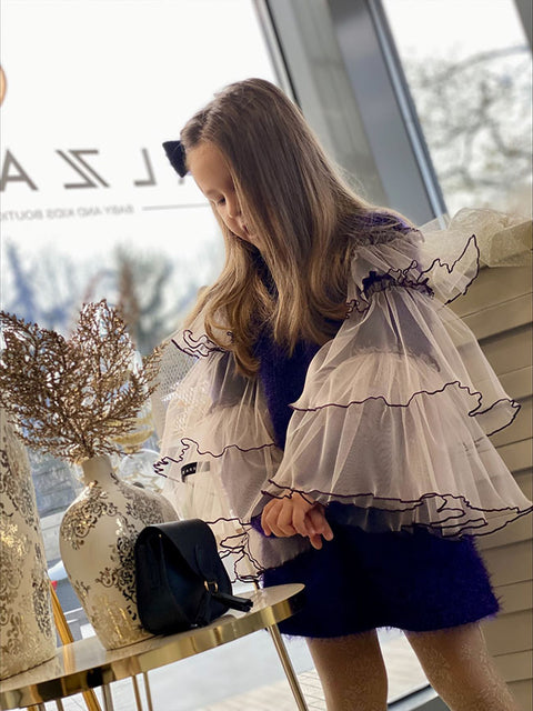 Violet Mist Tunic Dress in Purple