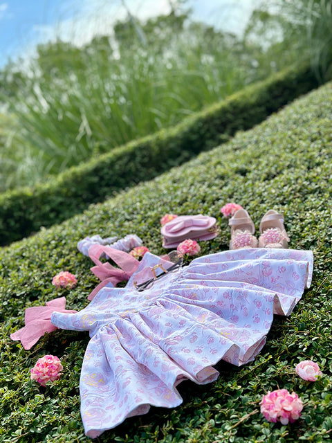 Fleur de Rêve рокля от вискоза с флорална щампа
