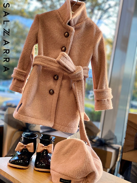 Cocoa Belle Coat Кафяво палто от вълна