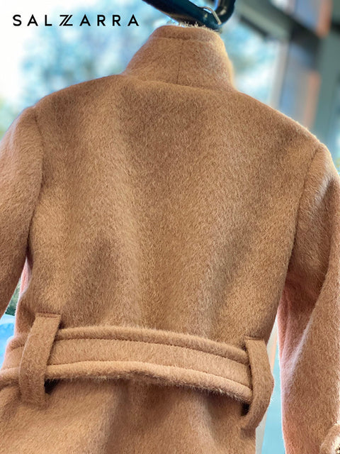 Cocoa Belle Coat Brown wool coat