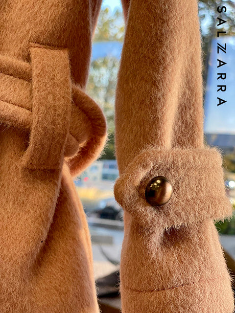 Cocoa Belle Coat Brown wool coat