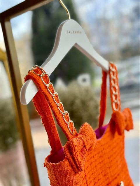 Orange Bijou Dress