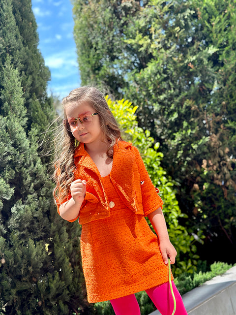 Orange Bijou Dress