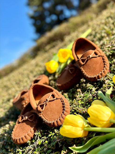 Royal Step suede loafers in brown