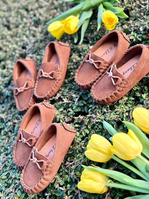 Royal Step suede loafers in brown