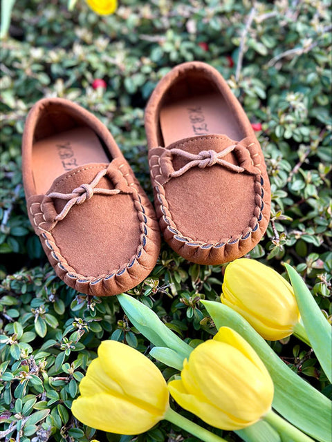 Royal Step suede loafers in brown