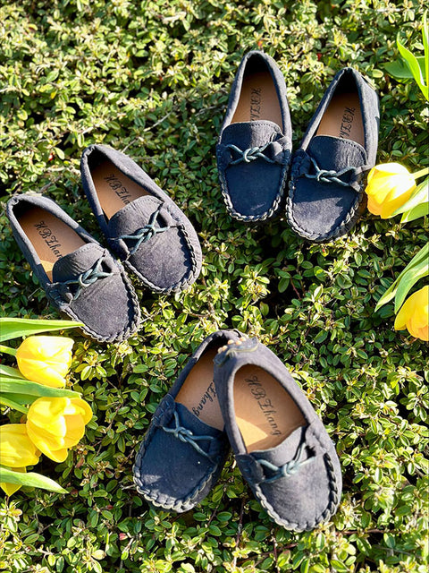 Royal Step Children's suede loafers in three colors