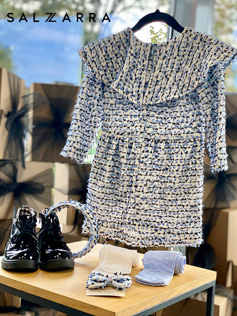 Sea Детска рокля в синьо