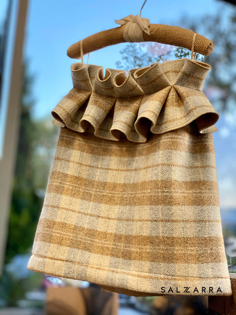 Caramel Whisper Wool Skirt