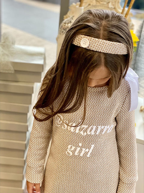 Vanilla Baby Beige tunic with print