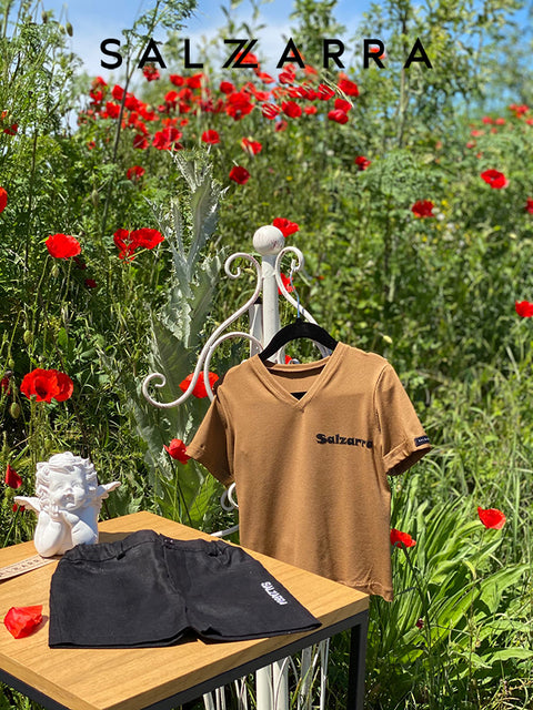 Urban Nude Детска тениска в цвят какао