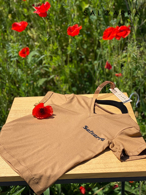 Urban Nude Детска тениска в цвят какао