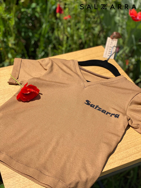 Urban Nude Детска тениска в цвят какао