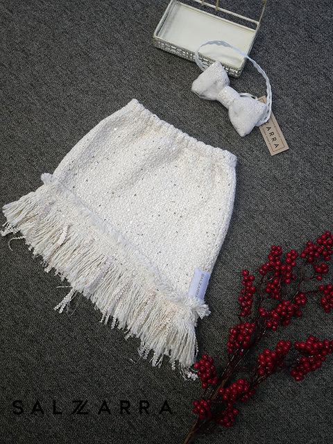 Ivory Whisper Пола букле с пайети
