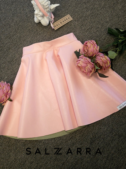 Baby Pink Розова пола от еко кожа