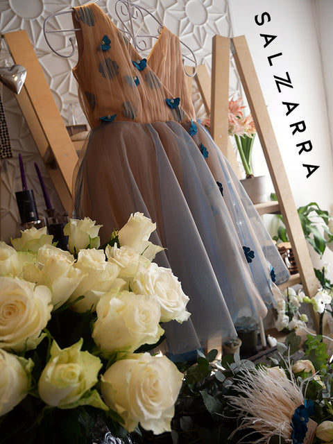 Floréan Dream Dress Children's formal dress with tulle and flowers