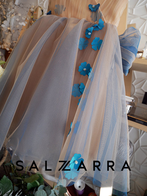 Floréan Dream Dress Children's formal dress with tulle and flowers