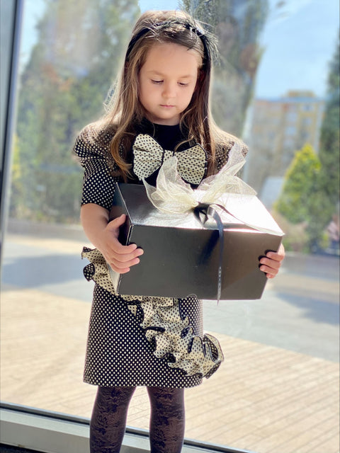 Polka Ruffle Жакардова пола с къдра