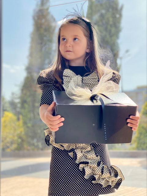 Polka Ruffle Жакардова пола с къдра