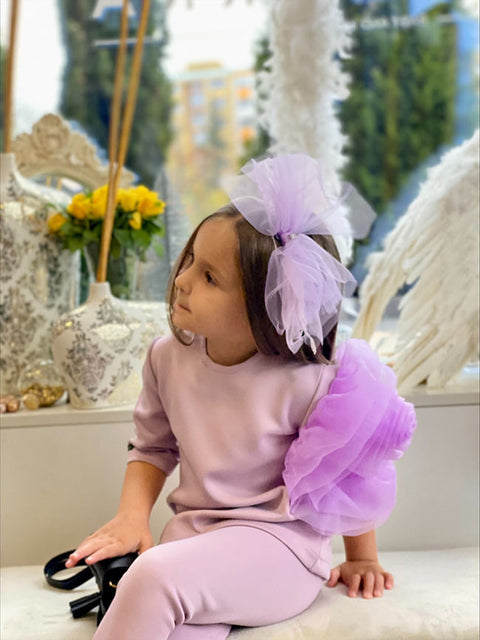 Alba Children's blouse with flower