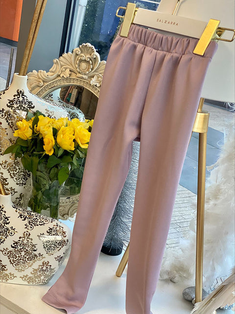 Alba Children's purple neoprene leggings