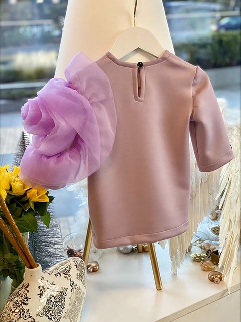 Alba Children's purple neoprene leggings