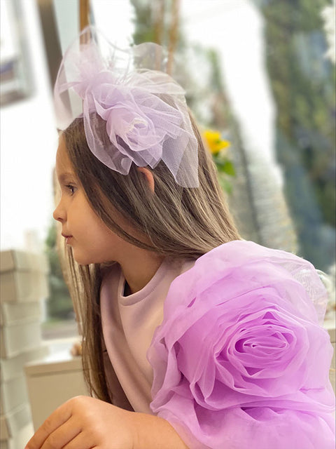 Alba Children's purple neoprene leggings