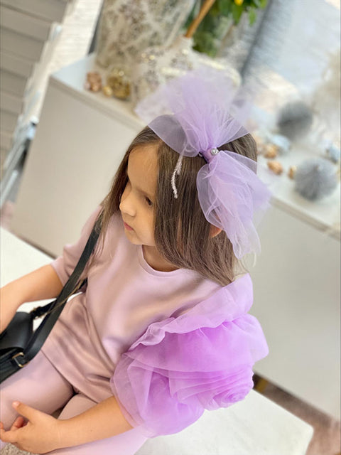 Alba Children's purple neoprene leggings