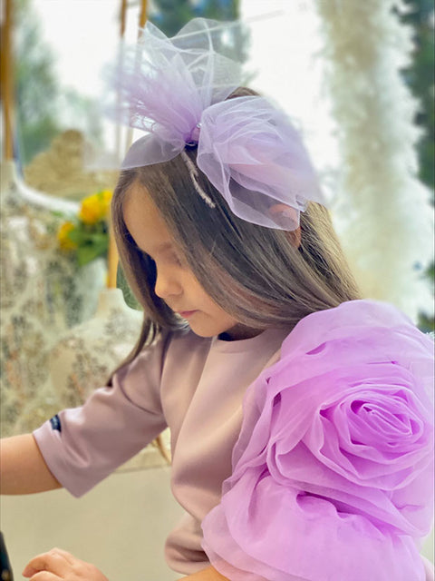 Alba Children's purple neoprene leggings