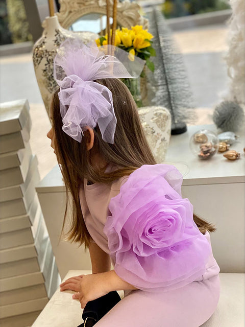 Alba Children's blouse with flower