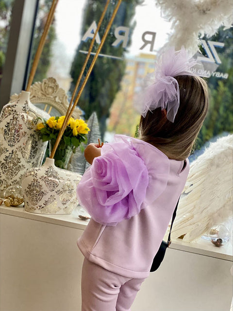 Alba Children's blouse with flower