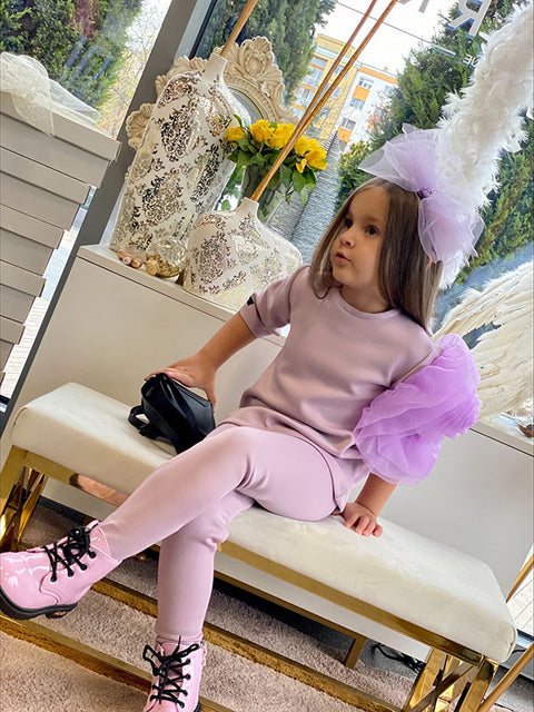 Alba Children's blouse with flower