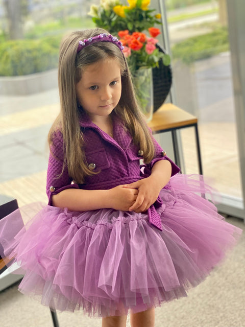 Violet Charm Dress Tulle dress in purple