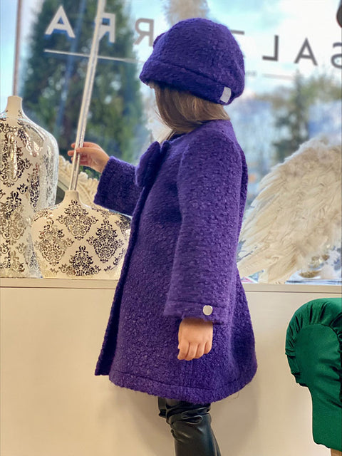 Purple Grace Μάλλινο Παλτό σε Μωβ Απόχρωση