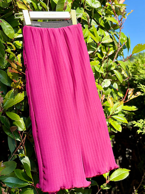 Berry Chic Wide Pants Children's wide pants made of soleil in purple