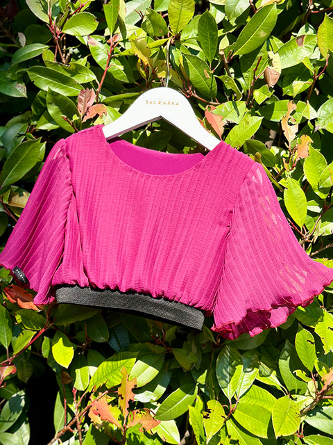 Berry Chic Crop Top Children's crop top from Soleil in purple