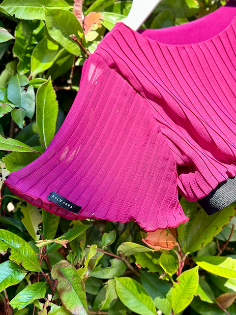 Berry Chic Crop Top Children's crop top from Soleil in purple