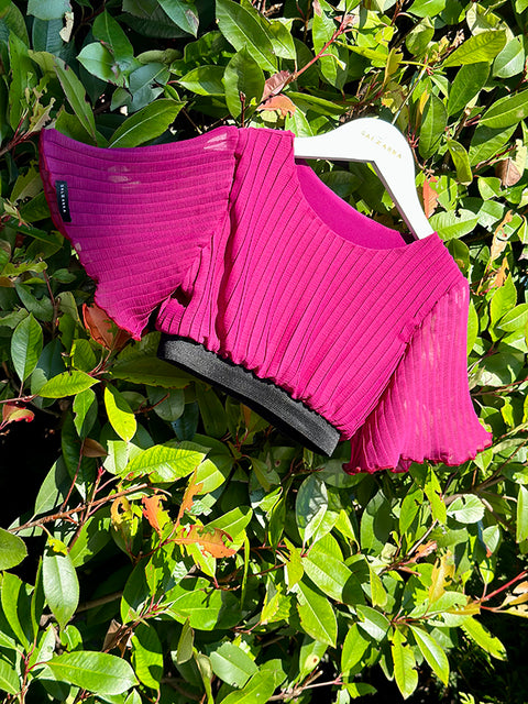 Berry Chic Crop Top Children's crop top from Soleil in purple