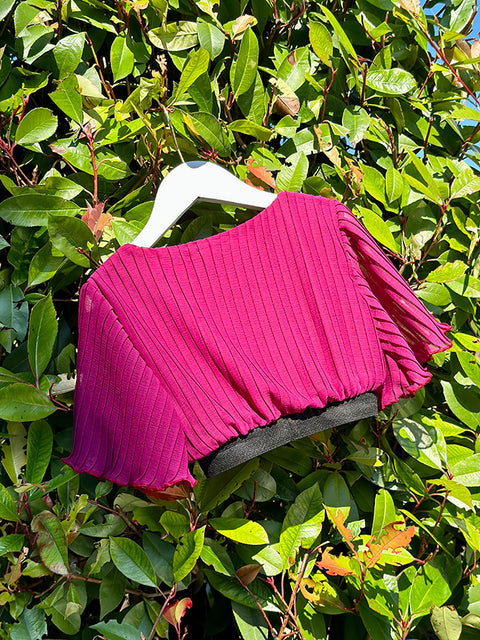 Berry Chic Crop Top Children's crop top from Soleil in purple