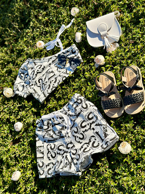 Monogram Style Set Детски летен сет