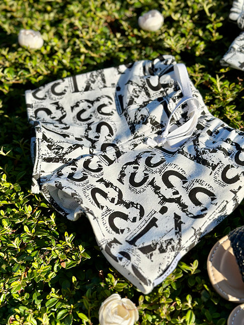 Monogram Style Set Детски летен сет