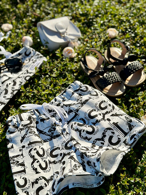 Monogram Style Set Детски летен сет